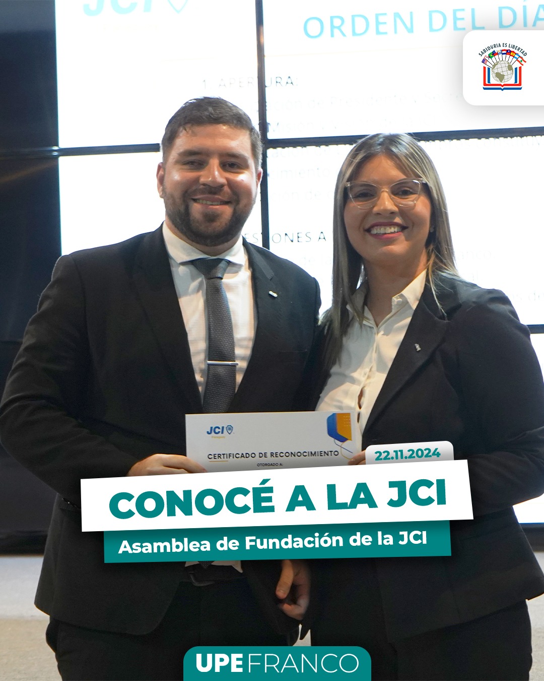 Liderazgo Juvenil: Fundación de la JCI ofrece charla en la UPE Franco
