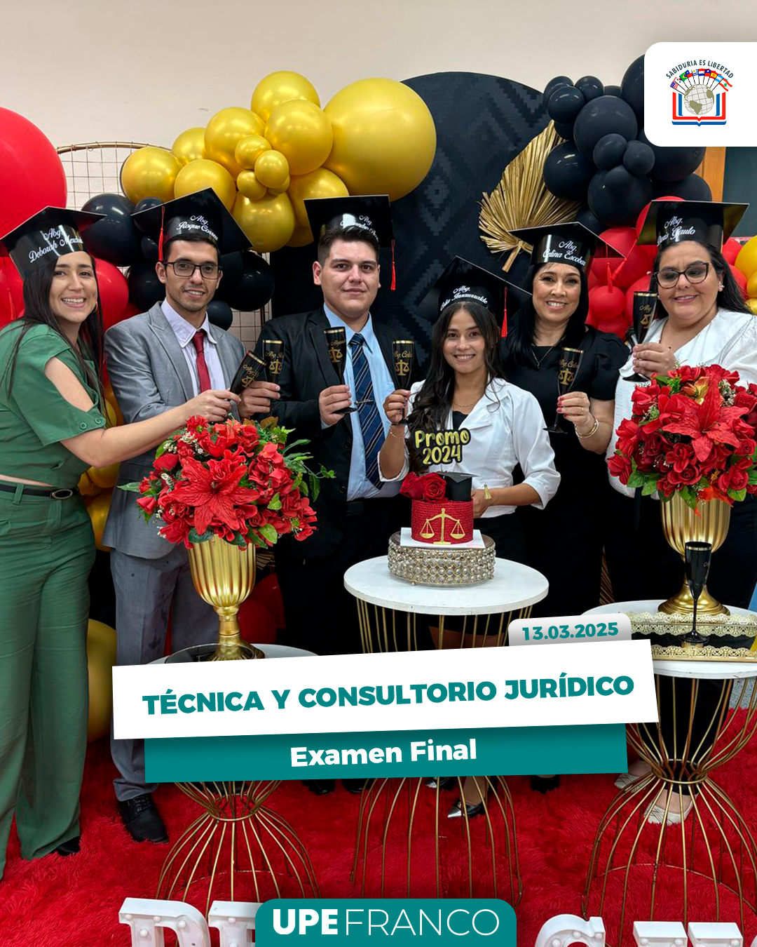 Estudiantes de Derecho UPE concluyen su Examen final de Técnica y Consultorio Jurídico
