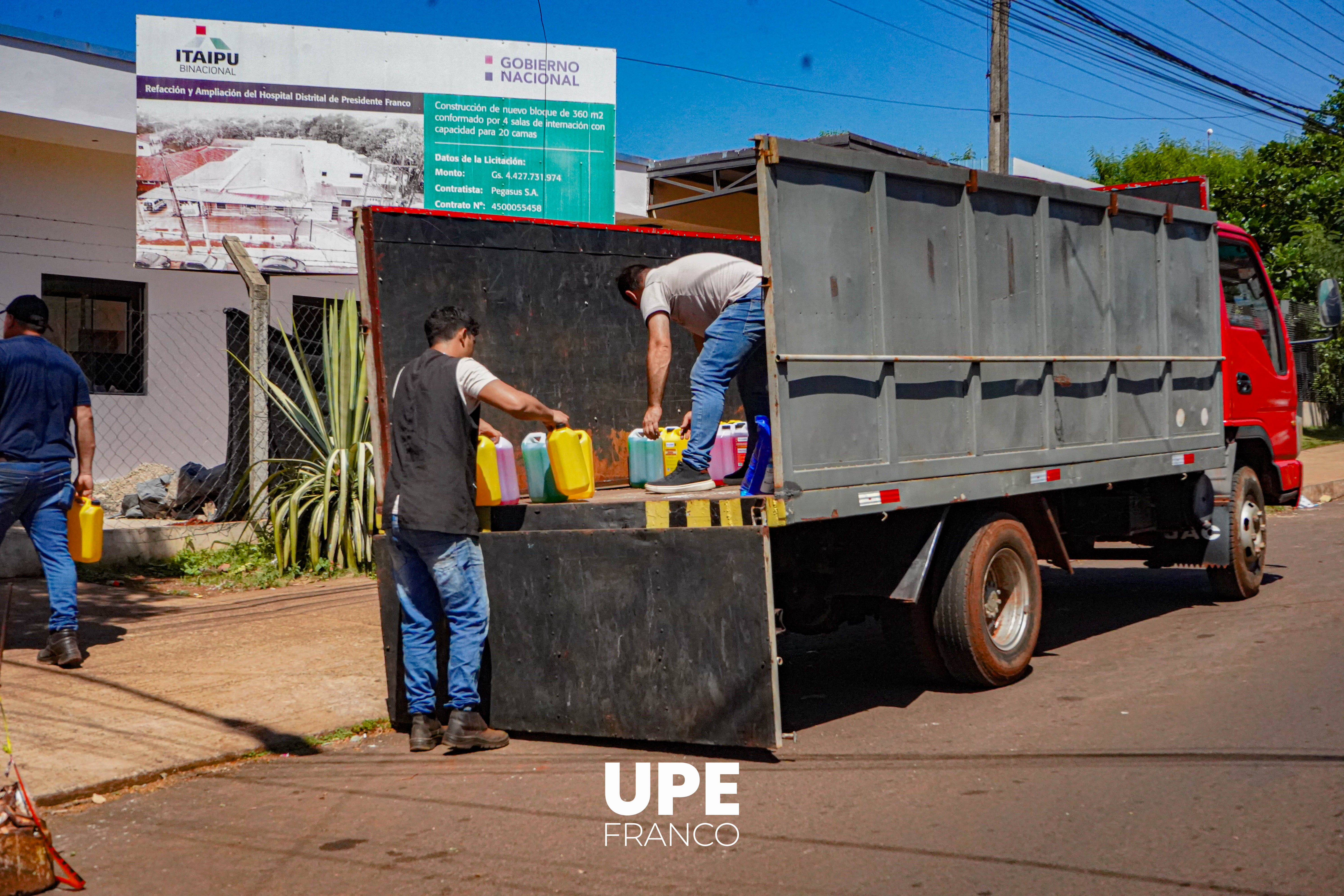 UPE FRANCO dona insumos al Hospital Distrital de Presidente Franco