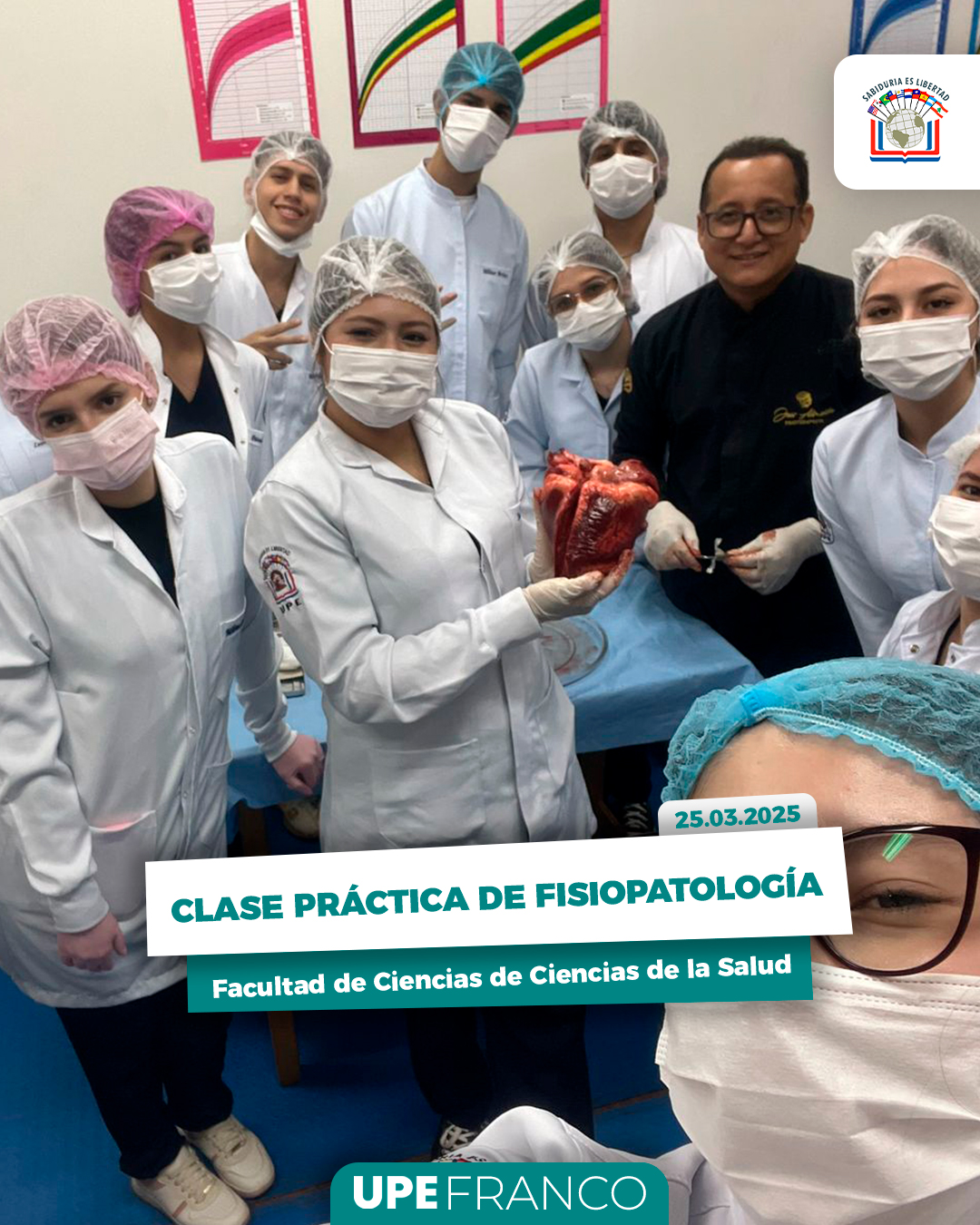 Estudiantes de Kinesiología y Fisioterapia desarrollan prácticas de fisiopatología: Aprendizaje en acción
