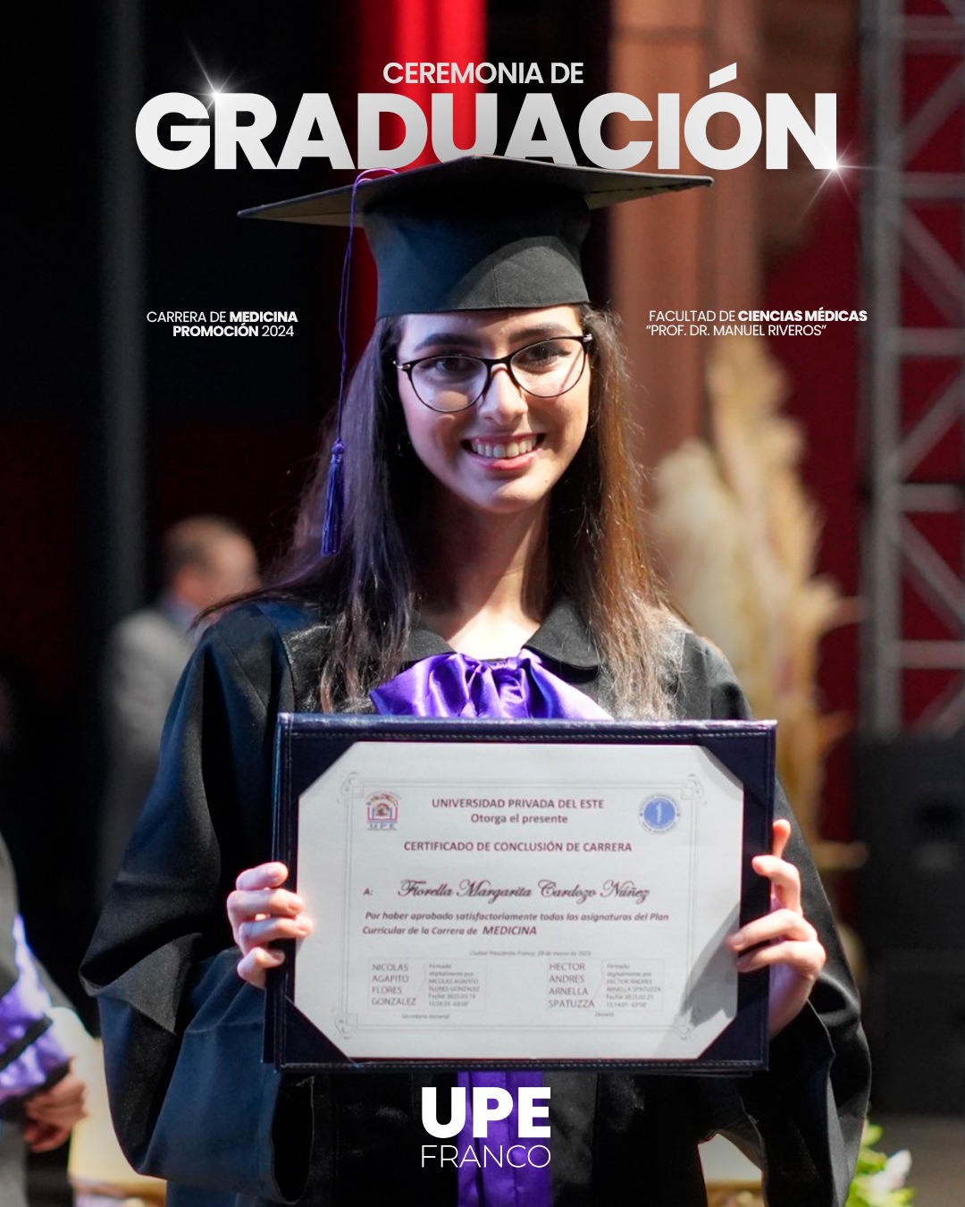 Ceremonia de Graduación UPE FRANCO: Carrera de Medicina - Promoción 2024