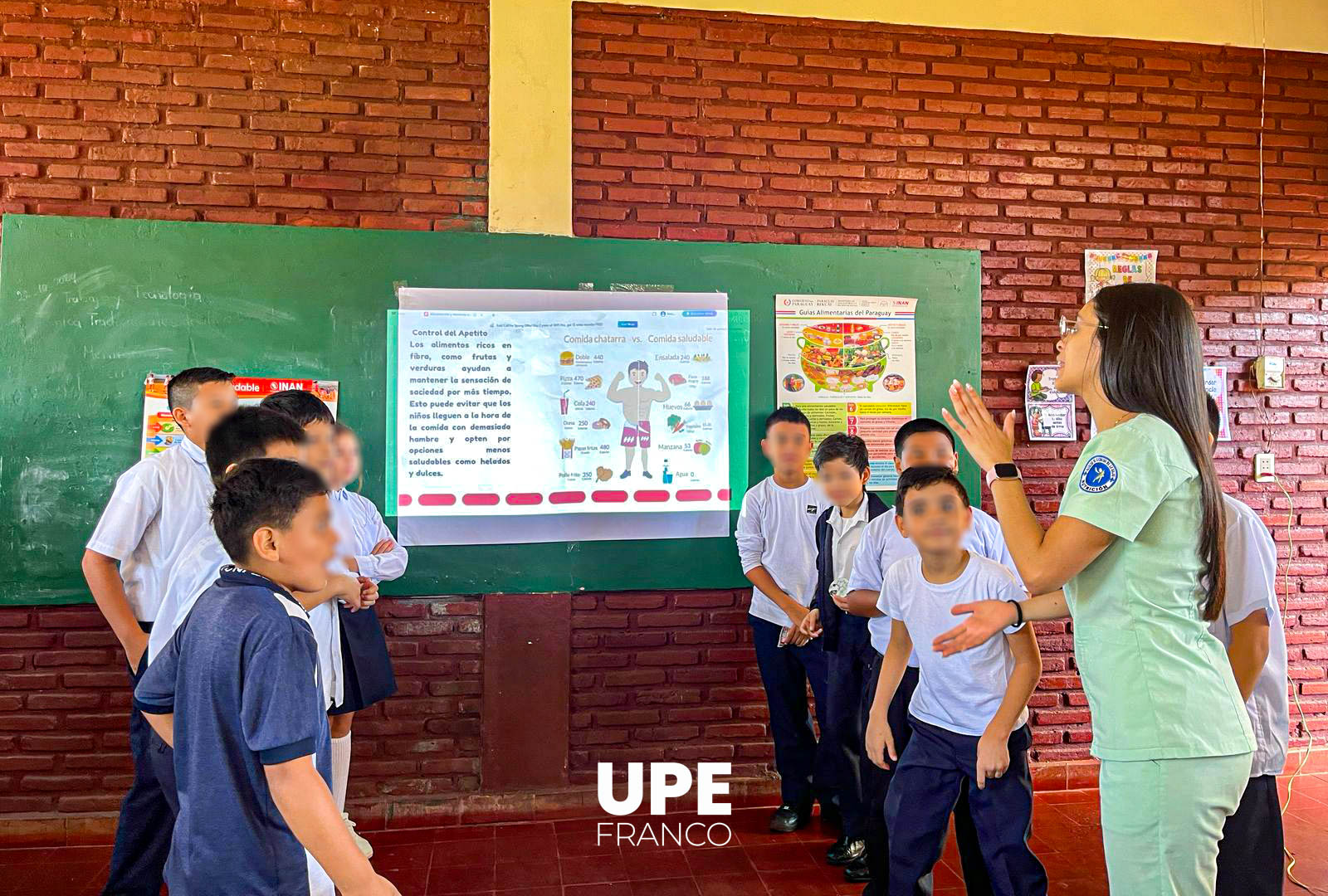 Estudiantes de Nutrición promueven la alimentación saludable en la Escuela Moisés Bertoni