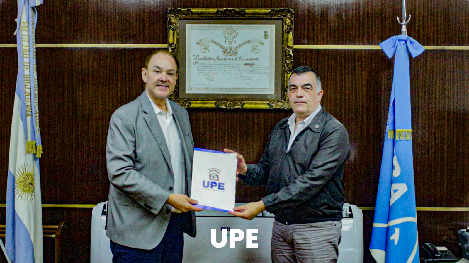UPE FIRMÓ CONVENIO CON LA FACULTAD DE INGENIERÍA DE LA UBA