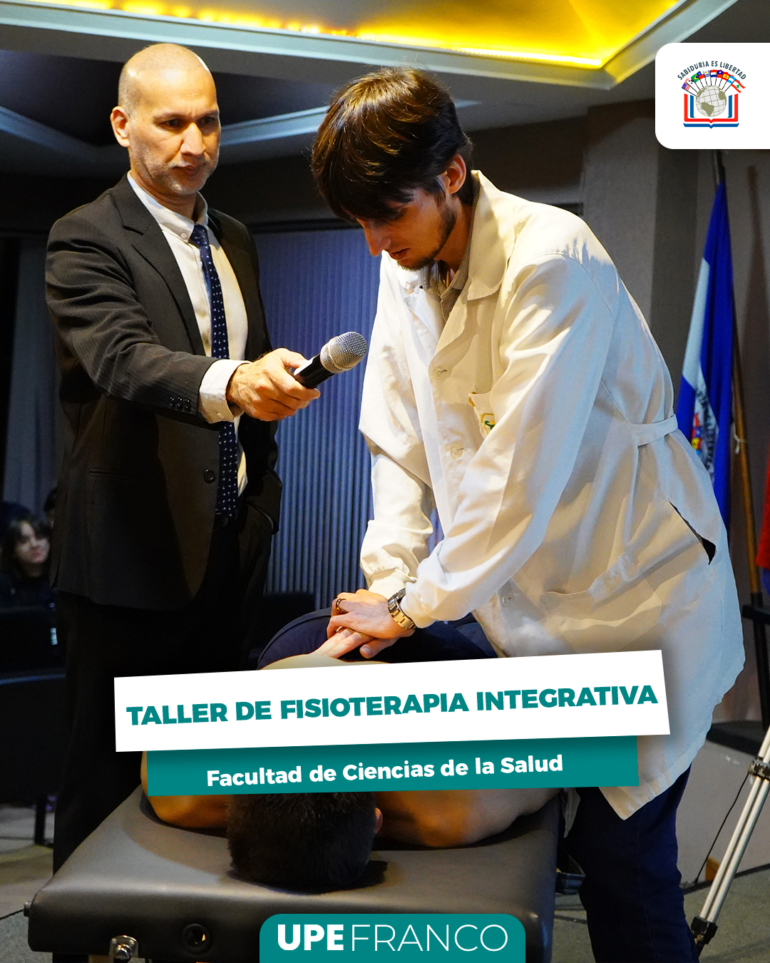 Taller de Fisioterapia Integrativa reúne a estudiantes y profesionales en UPE FRANCO
