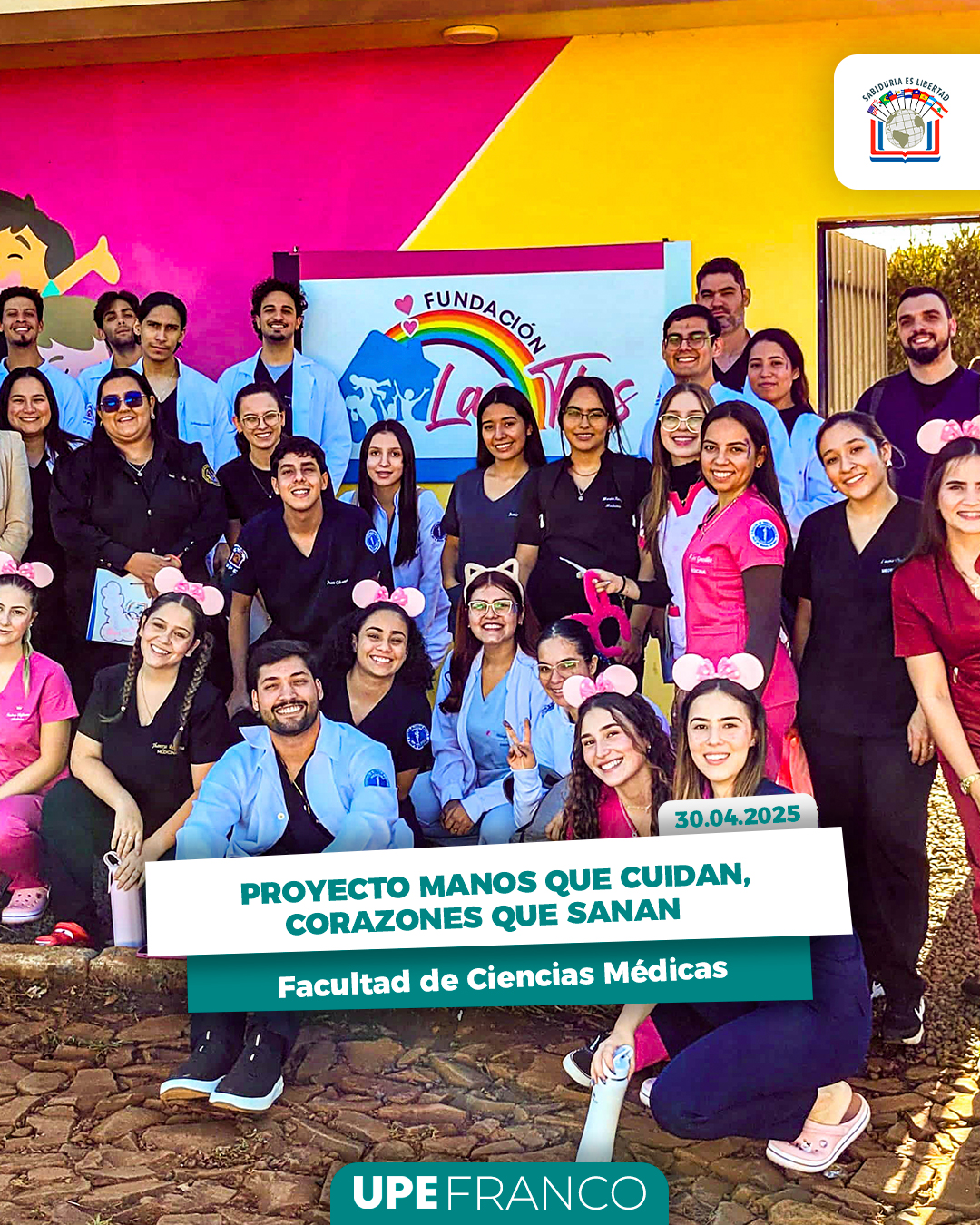 Proyecto Manos que cuidan, corazones que sanan: Extensión universitaria en la Fundación Las Tías