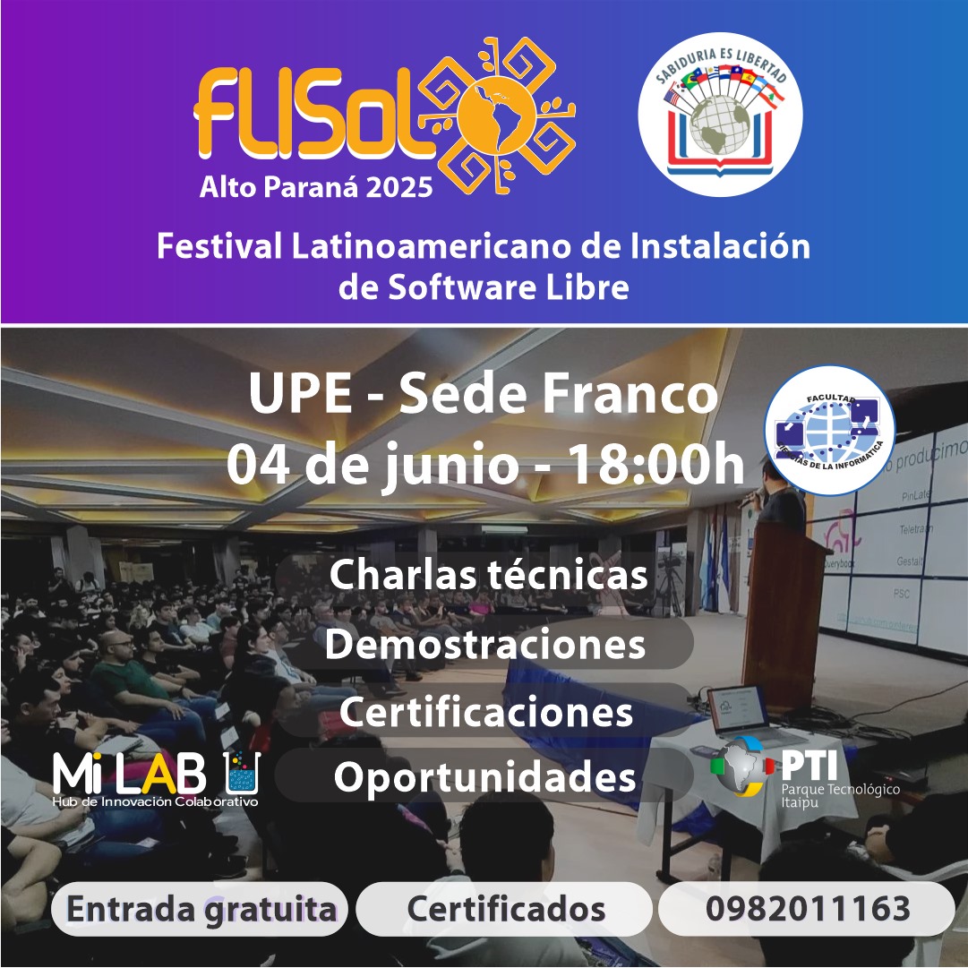 FLISoL 2025 llega a la UPE Franco: Charlas, talleres y oportunidades