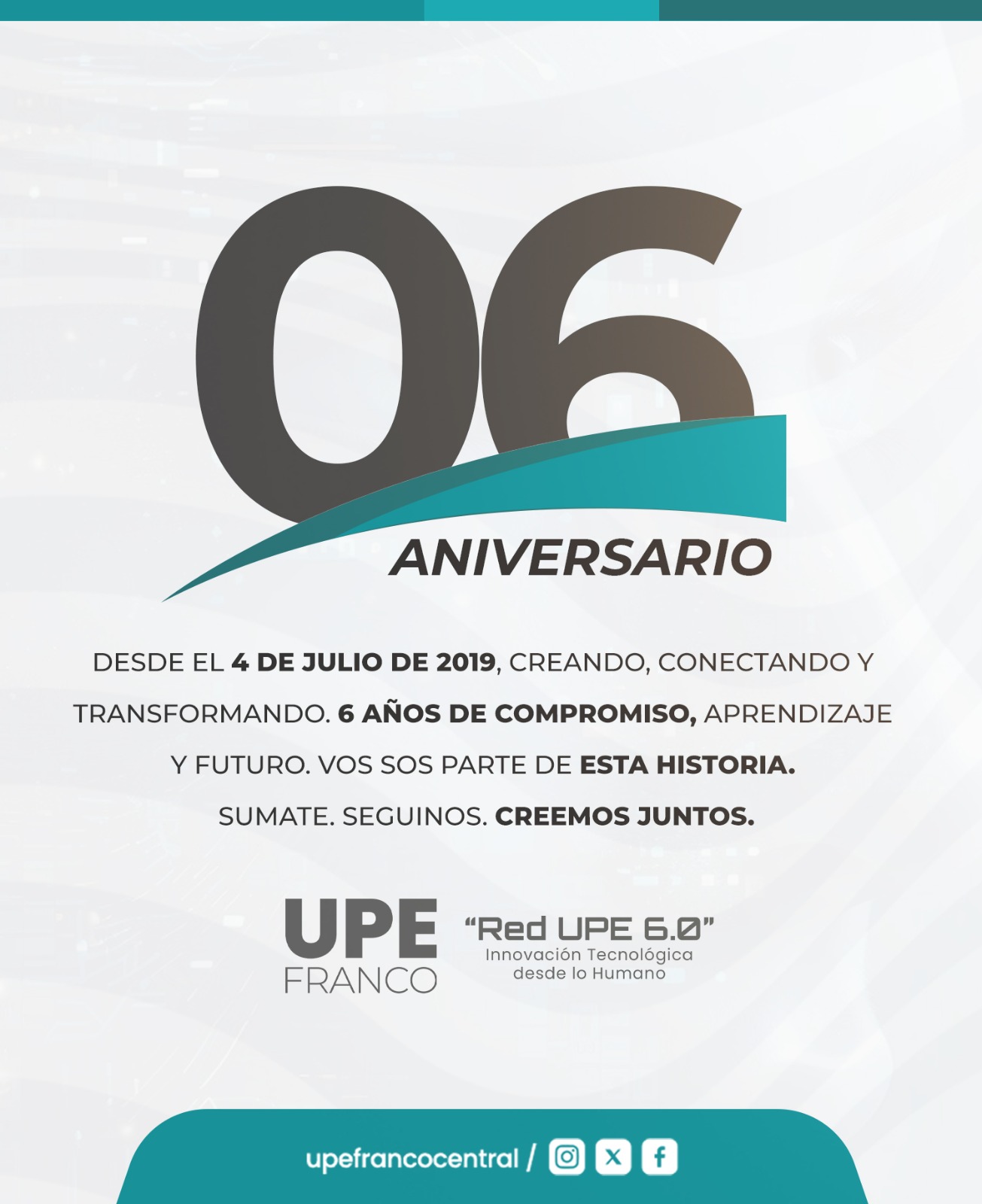 6 AÑOS DE RED UPE 6.0