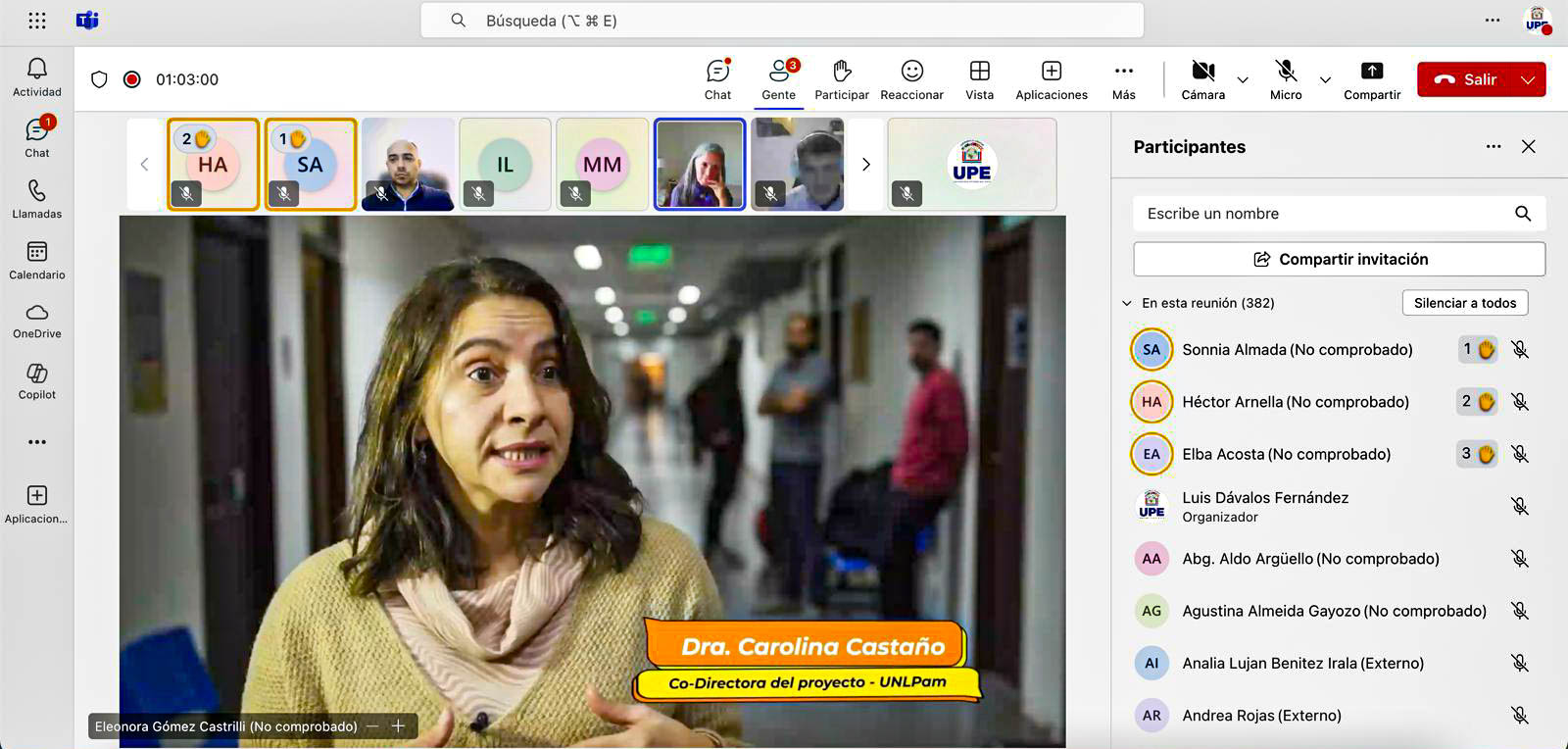 Diplomado en Extensión Universitaria – UPE Franco: Segunda clase virtual