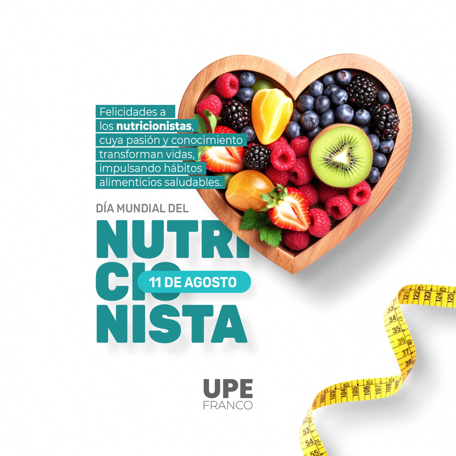 11 de agosto: Día Mundial del Nutricionista