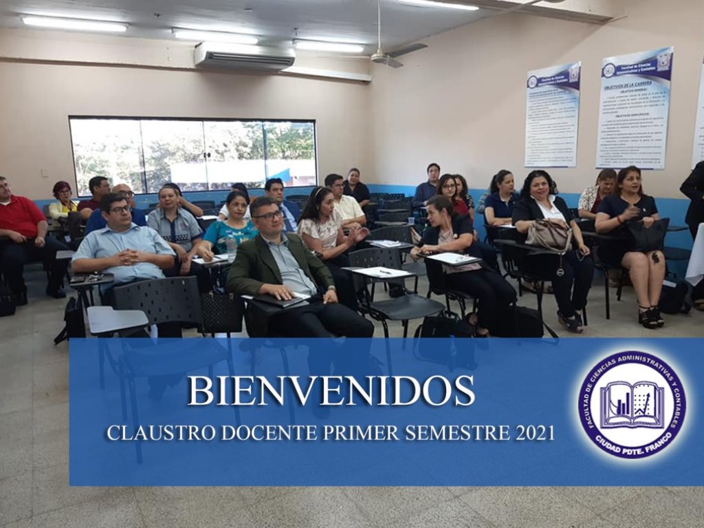 Claustro docente de la Facultad de Ciencias Administrativas y Contables