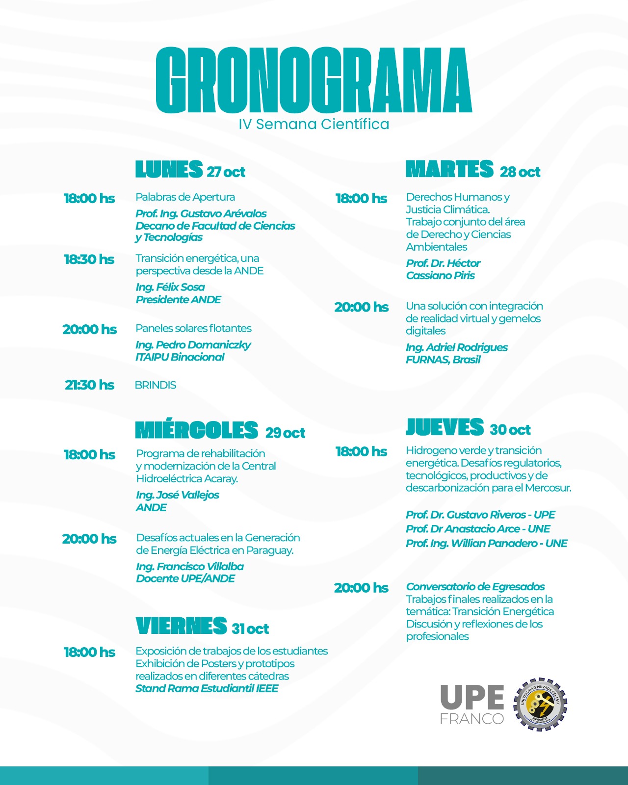 IV Semana Científica: Transición energética, compromiso de todos