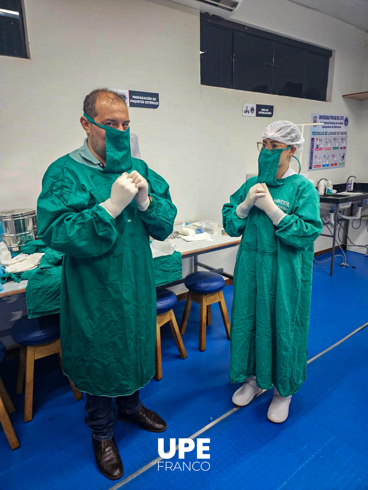 Estudiantes de enfermería UPE realizan prácticas demostrativas