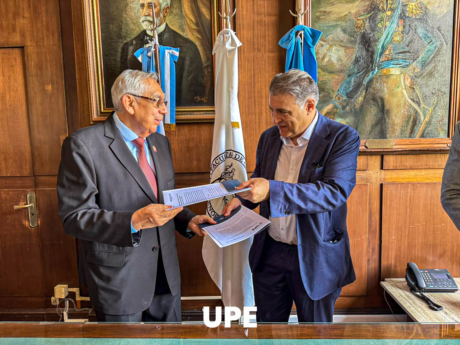 Firma de convenio clave entre la UBA y la UPE en el área de Medicina: Buenos Aires, 19 de noviembre