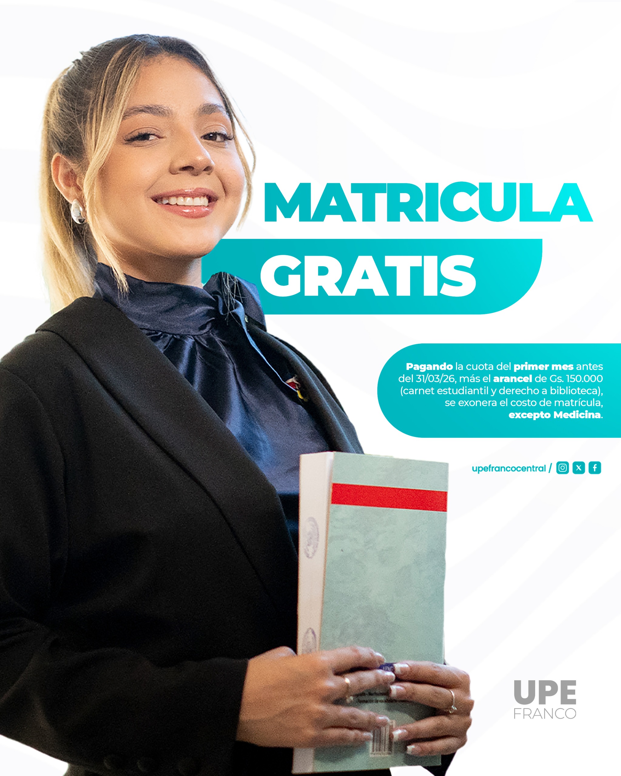 INSCRIPCIONES ABIERTAS – UPE FRANCO 2026