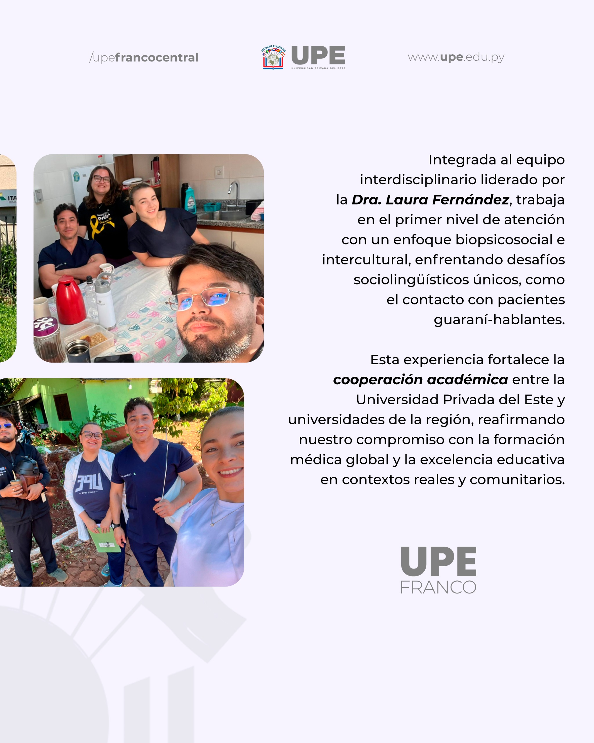 Movilidad Estudiantil Internacional 2026:Facultad de Ciencias Médicas UPE