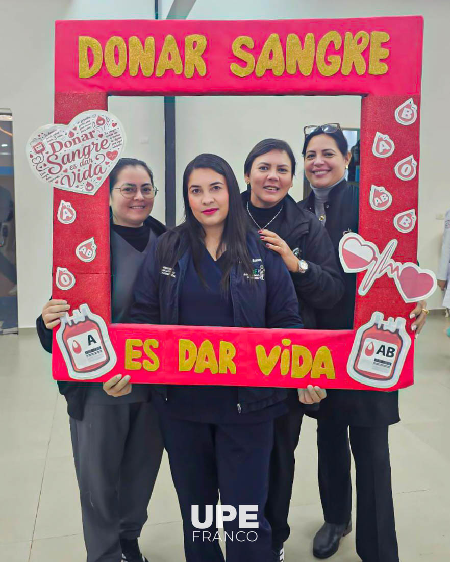 FACULTAD DE CIENCIAS DE LA SALUD REALIZÓ CAMPAÑA DE DONACIÓN DE SANGRE EN LA UPE FRANCO