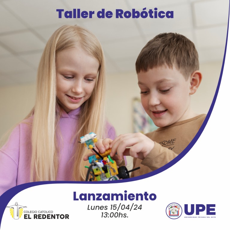 CIE y Redentor inician taller de Robótica para alumnos