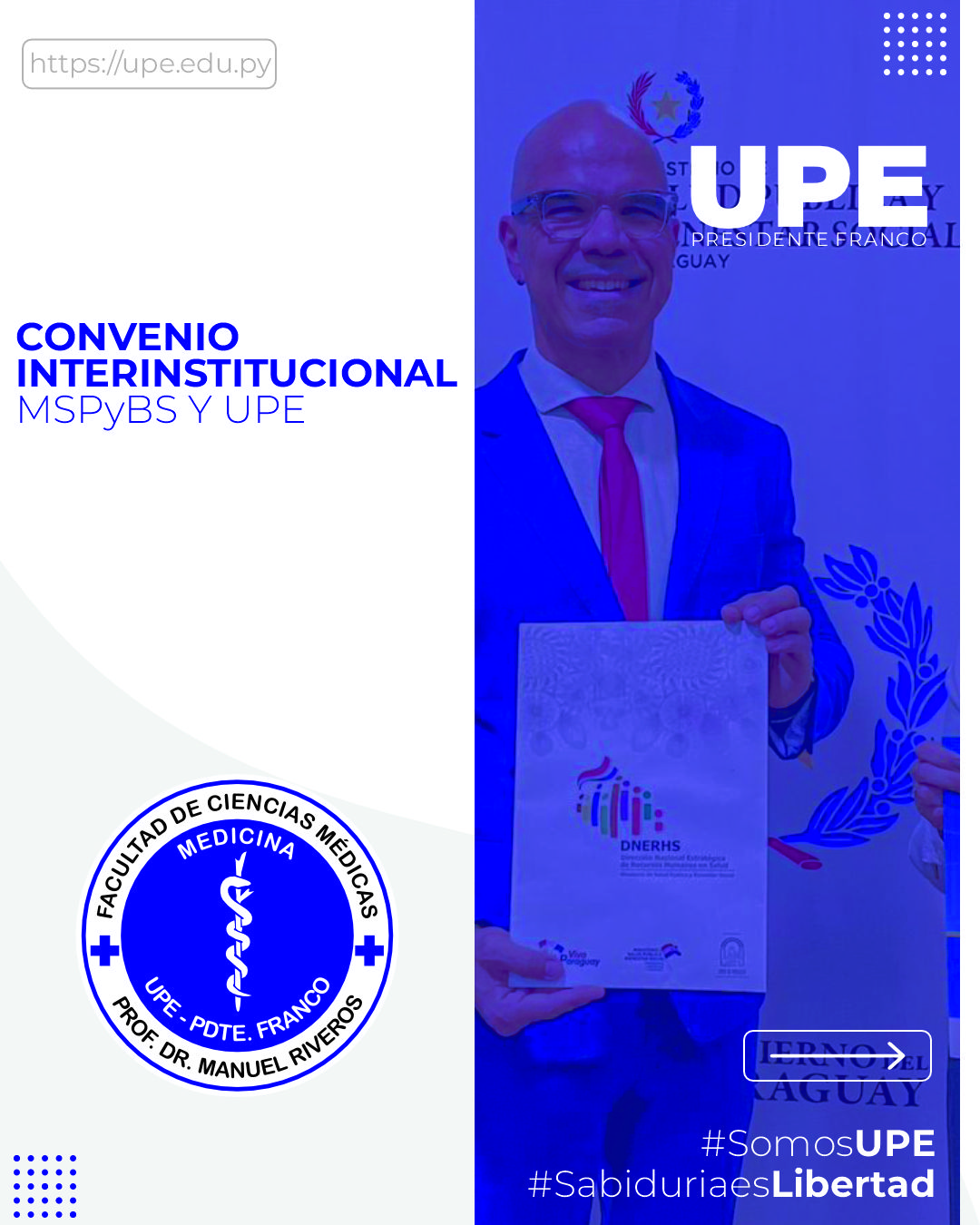 UPE y MSPyBS unidos por la Educación en Salud: Convenio Interinstitucional