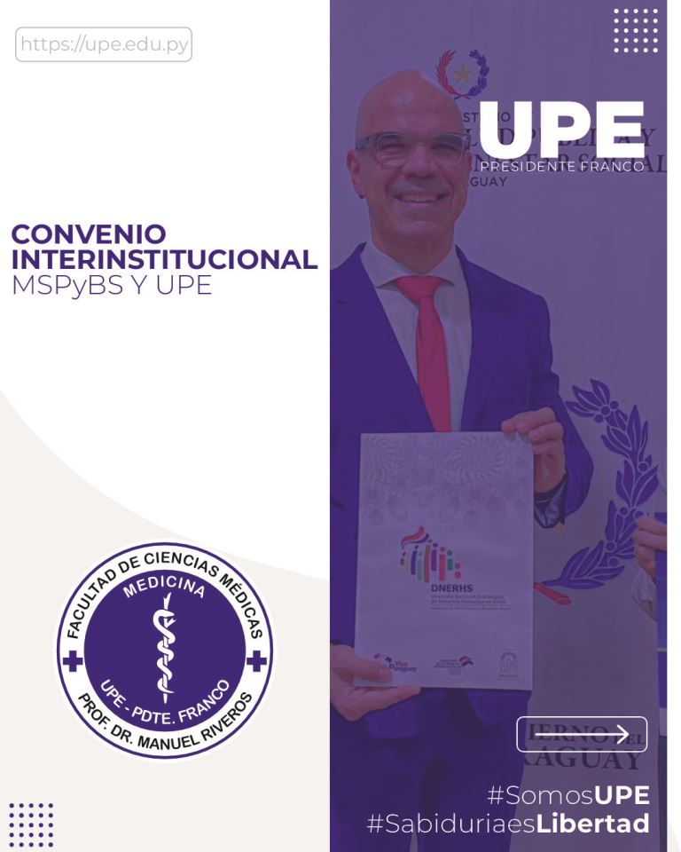 UPE y MSPyBS unidos por la Educación en Salud: Convenio Interinstitucional