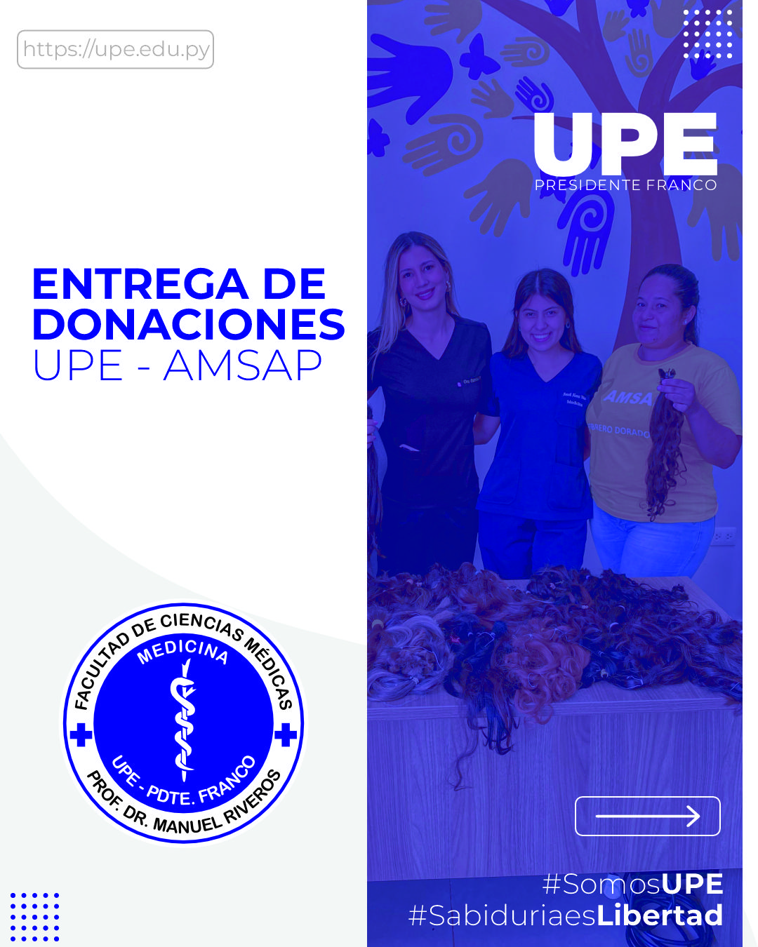 Entrega de Donaciones por Estudiantes de la UPE a la AMSAP