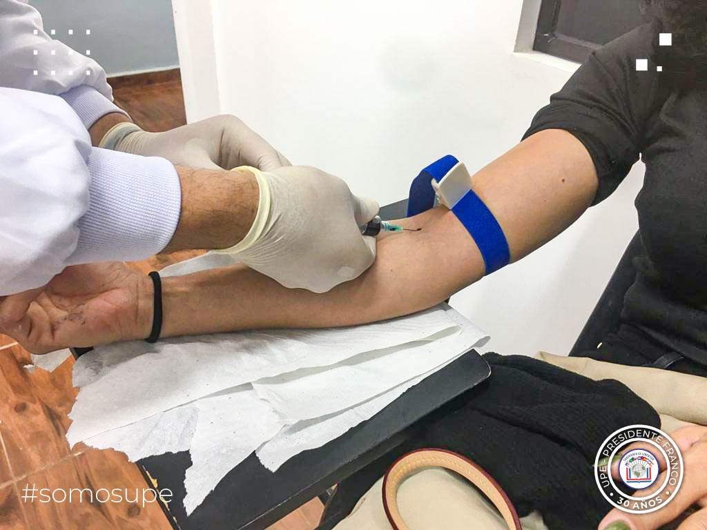 Campaña de donación de sangre en la UPE, Pdte. Franco: “Doná sangre, que la vida corre por tus venas”.
