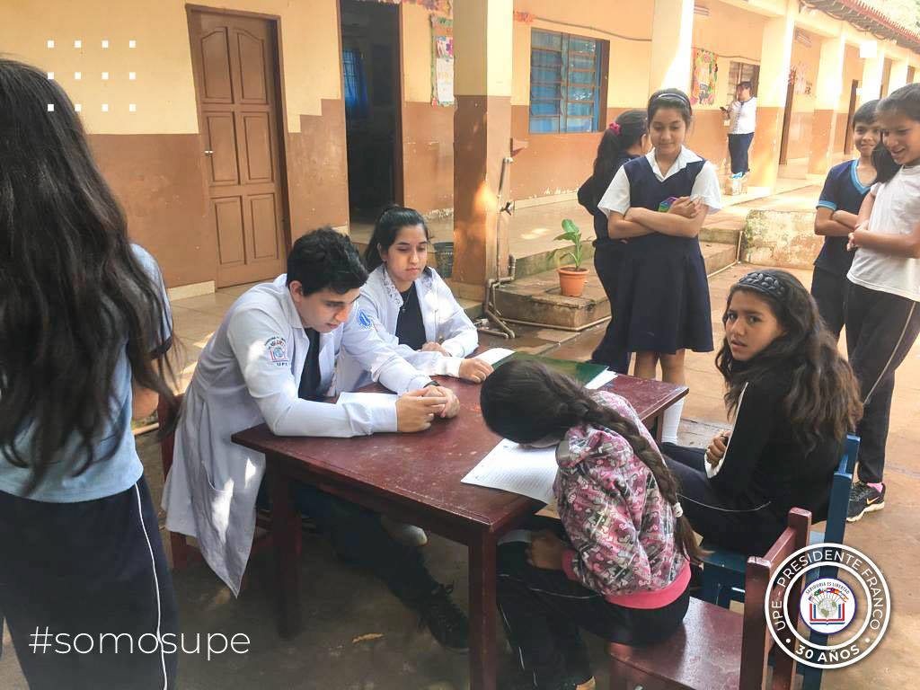 Jornada de Inspección Médica a alumnos del 4to y 5to grados de la Escuela Básica 5.452 San Alfredo de Ciudad del Este.