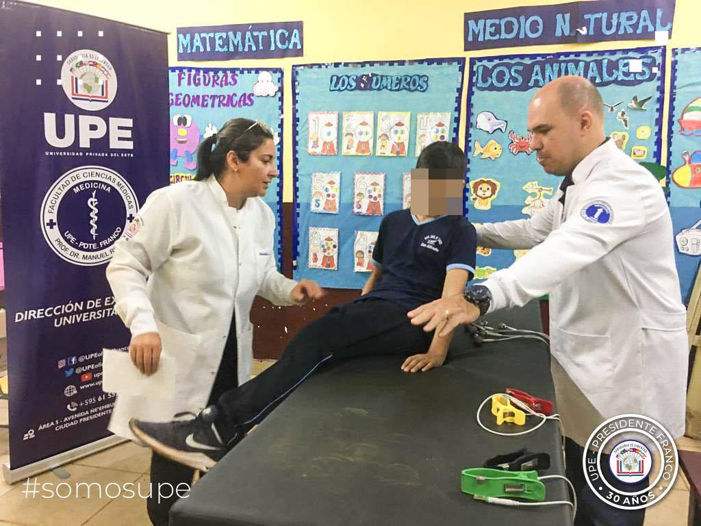 Jornada de Inspección Médica a alumnos del 4to y 5to grados de la Escuela Básica 5.452 San Alfredo de Ciudad del Este.