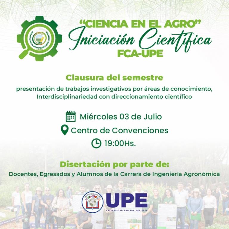 "Ciencia  en el Agro" - Iniciación Científica