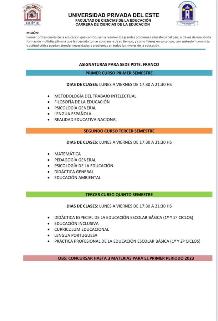  Concurso de Títulos, Méritos y Aptitudes para puestos de docentes encargados de cátedras correspondientes al primer período 2023.