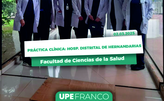 Estudiantes realizan prácticas clínicas en el Hospital Distrital de Hernandarias: Formación con impacto social