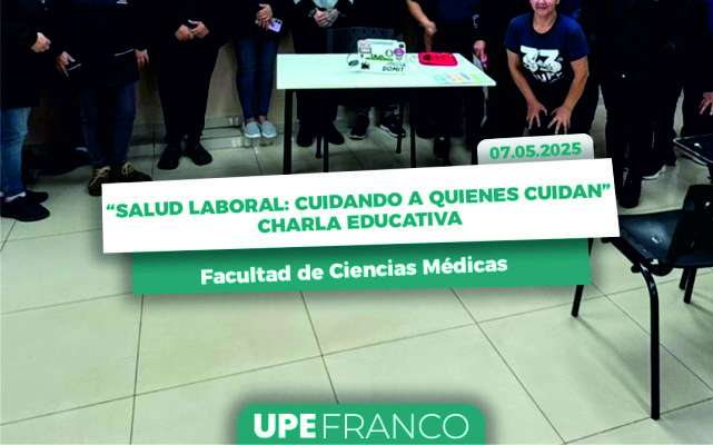 “Cuidando a quienes cuidan”: Charla Educativa sobre Salud Laboral