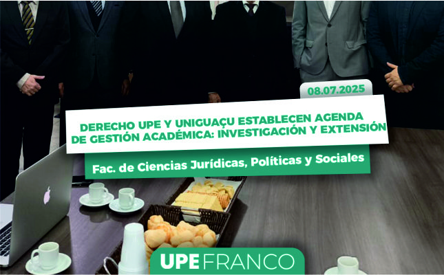 Derecho UPE y su par de Uniguaçu establecen agenda de gestión académica, de investigación y extensión universitaria