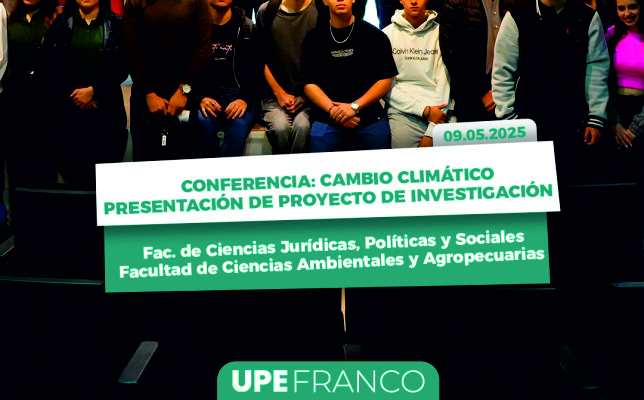 Conferencia Magistral sobre Cambio Climático: Presentación de proyecto de investigación multidisciplinario y multiestamentario