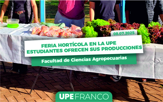 Feria Hortícola en la UPE Franco: Estudiantes de Agronomía ofrecen sus cultivos