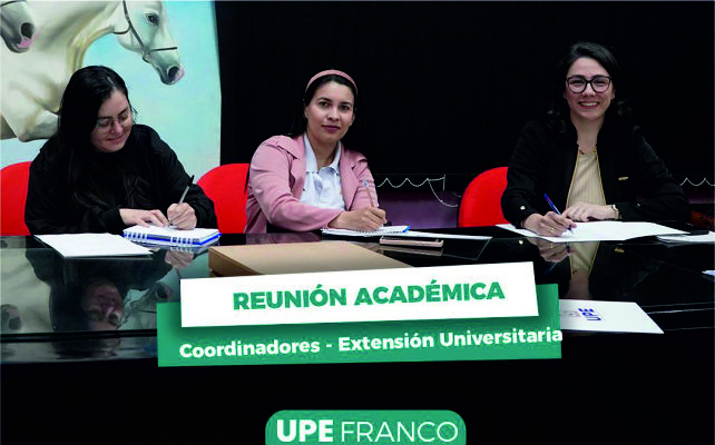 Extensión Universitaria: Coordinadores definen agenda comunitaria y cultural en UPE Franco