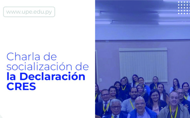 Charla de socialización de la Declaración CRES +5 y de la nueva normativa de Créditos Académicos por parte del CONES en CDE