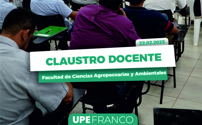 Facultad de Ciencias Agropecuarias y Ciencias Ambientales concluye su primer Claustro Docente 2025
