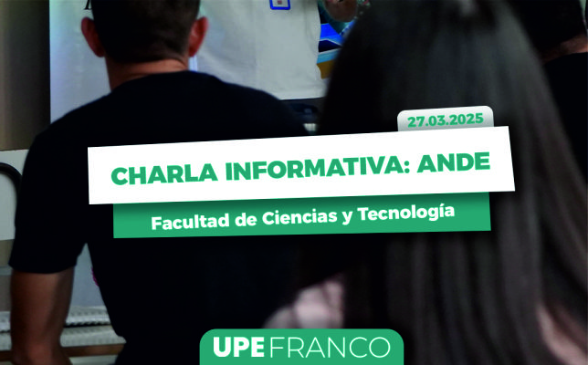 Estudiantes de Ingeniería Electromecánica reciben capacitación sobre matriculación en ANDE