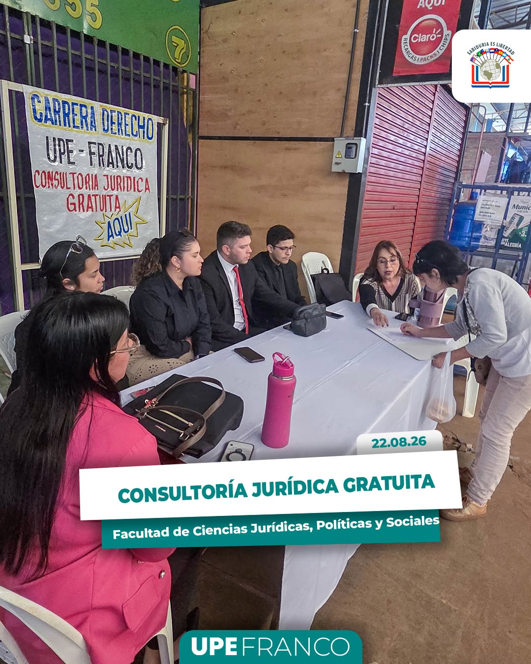 UPE Franco acerca la Consultoría Jurídica Gratuita a la comunidad de Presidente Franco