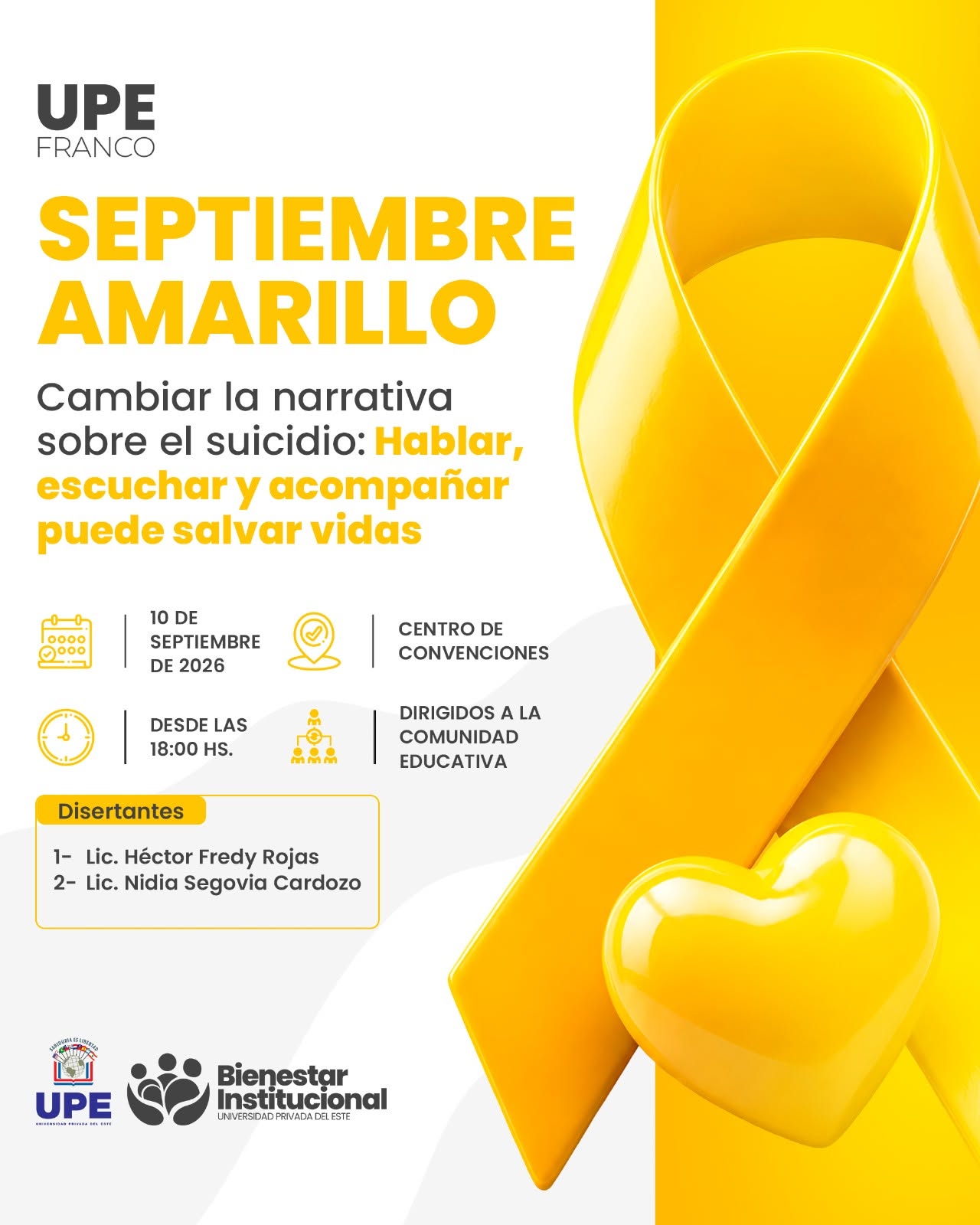 Septiembre Amarillo | UPE Franco