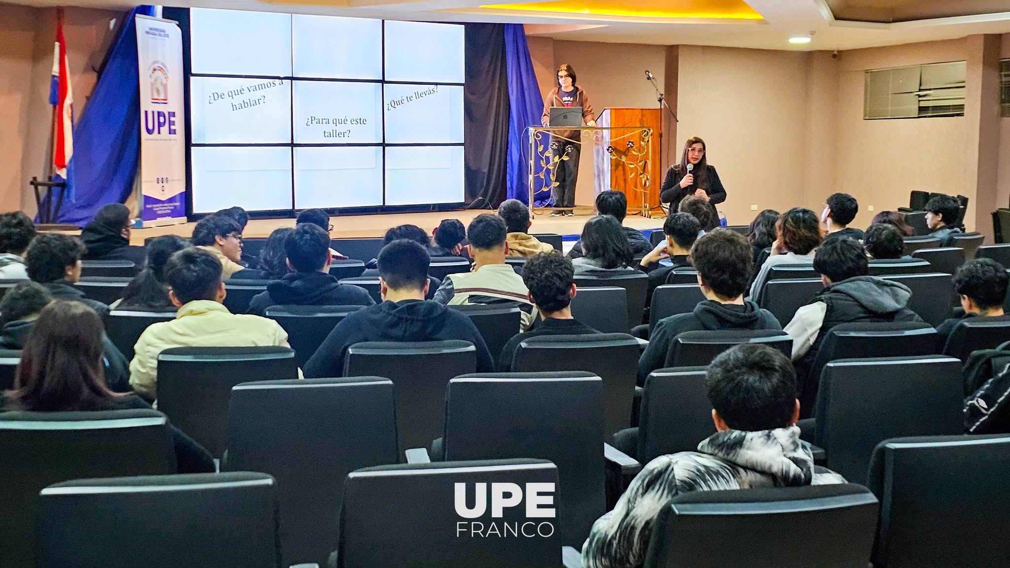 Taller sobre procrastinación para estudiantes de la UPE Franco