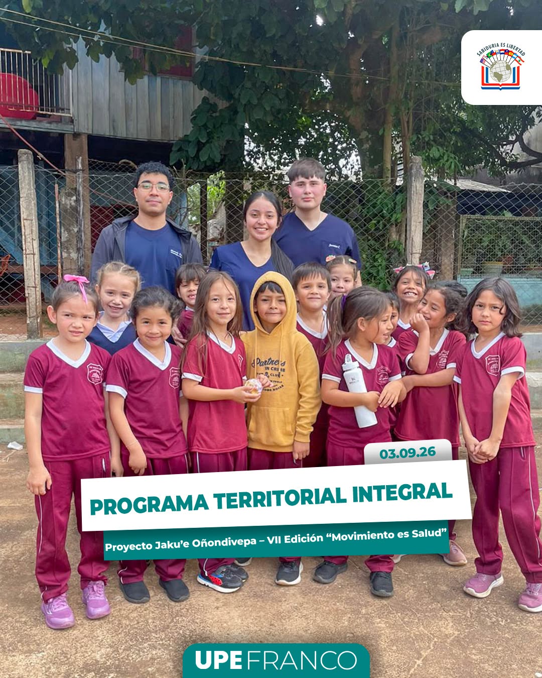 EXTENSIÓN UNIVERSITARIA – UPE FRANCO   Programa Territorial Integral