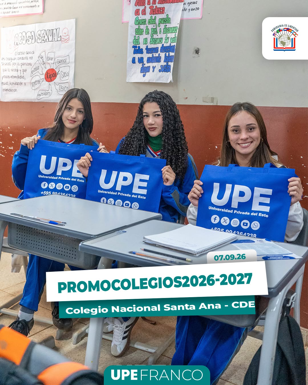 PROMO COLEGIOS 2026/2027 | UPE FRANCO