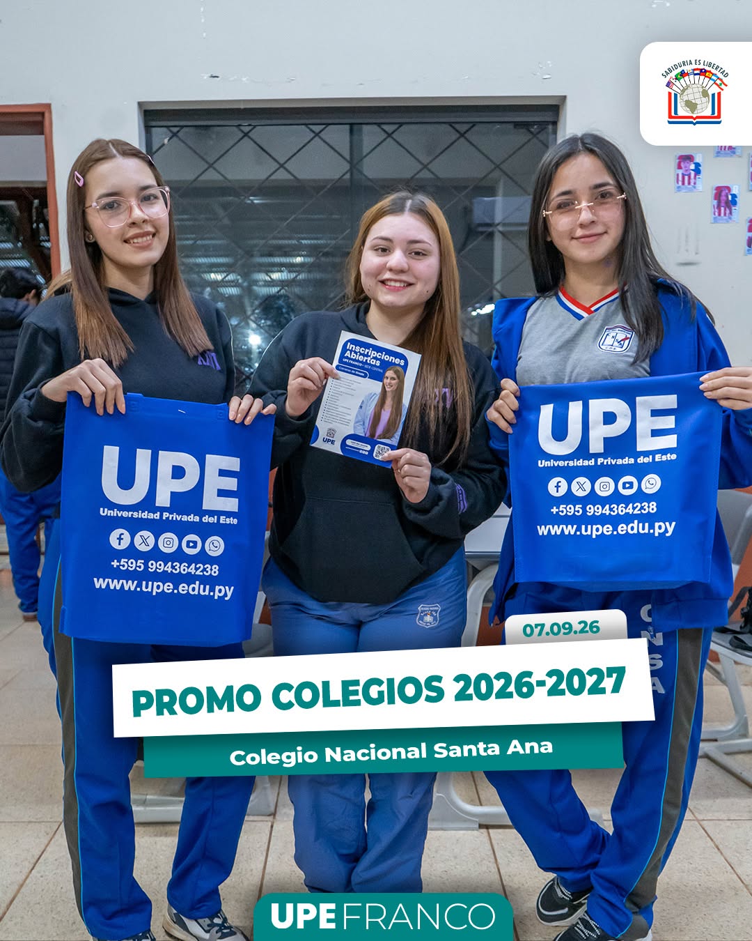 PROMO COLEGIOS 2026/2027 | UPE FRANCO