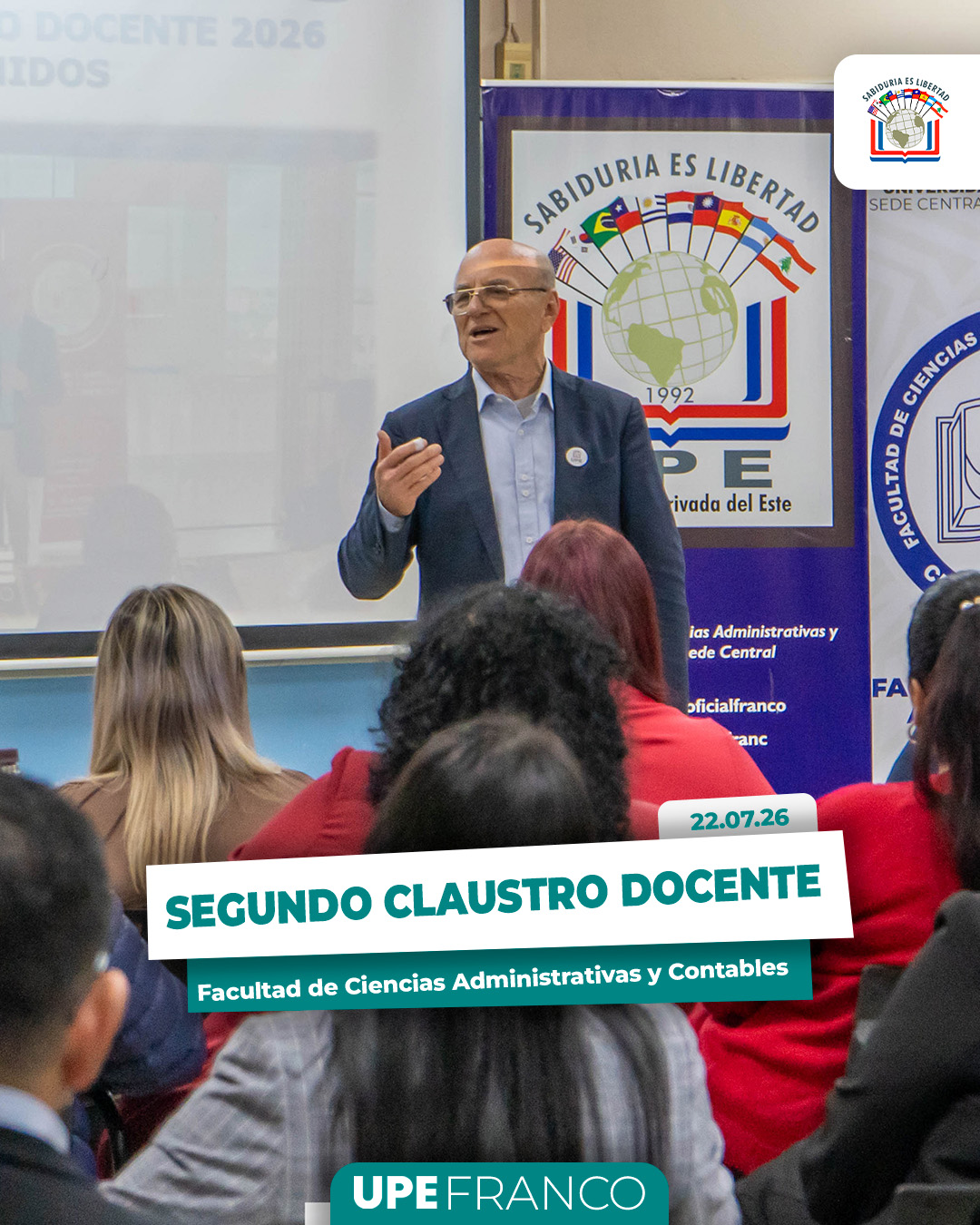 Segundo Claustro Docente 2026 de la Facultad de Ciencias Administrativas y Contables
