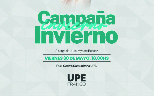 Facultad de Ciencias de la Salud UPE invita a participar a la Campaña de Invierno 2025