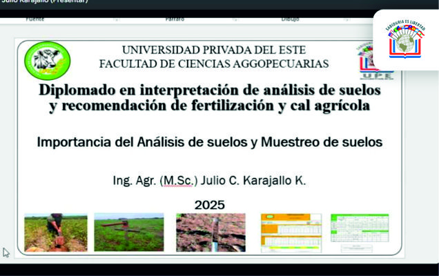Inicio del Diplomado en Interpretación de Resultados de Análisis de Suelos Agrícolas y Recomendación de Fertilizantes y Cal Agrícola