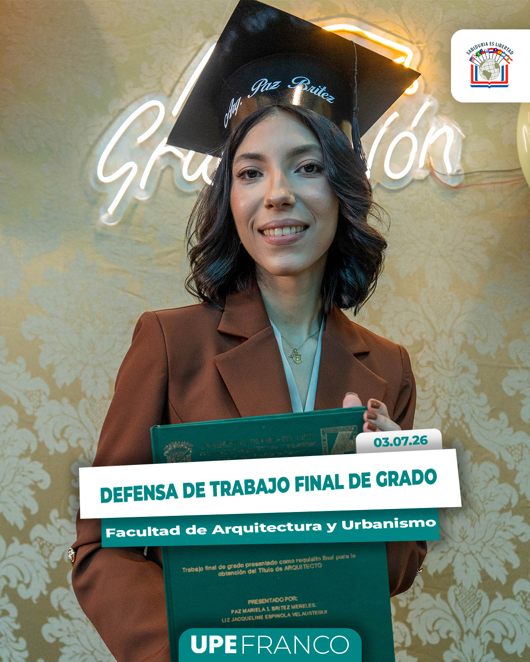 Facultad de Arquitectura y Urbanismo realizó defensa de Trabajo Final de Grado