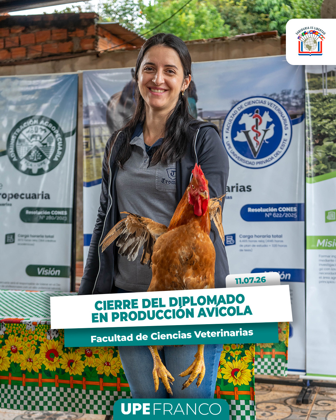 UPE Franco realizó cierre del Diplomado en Producción Avícola