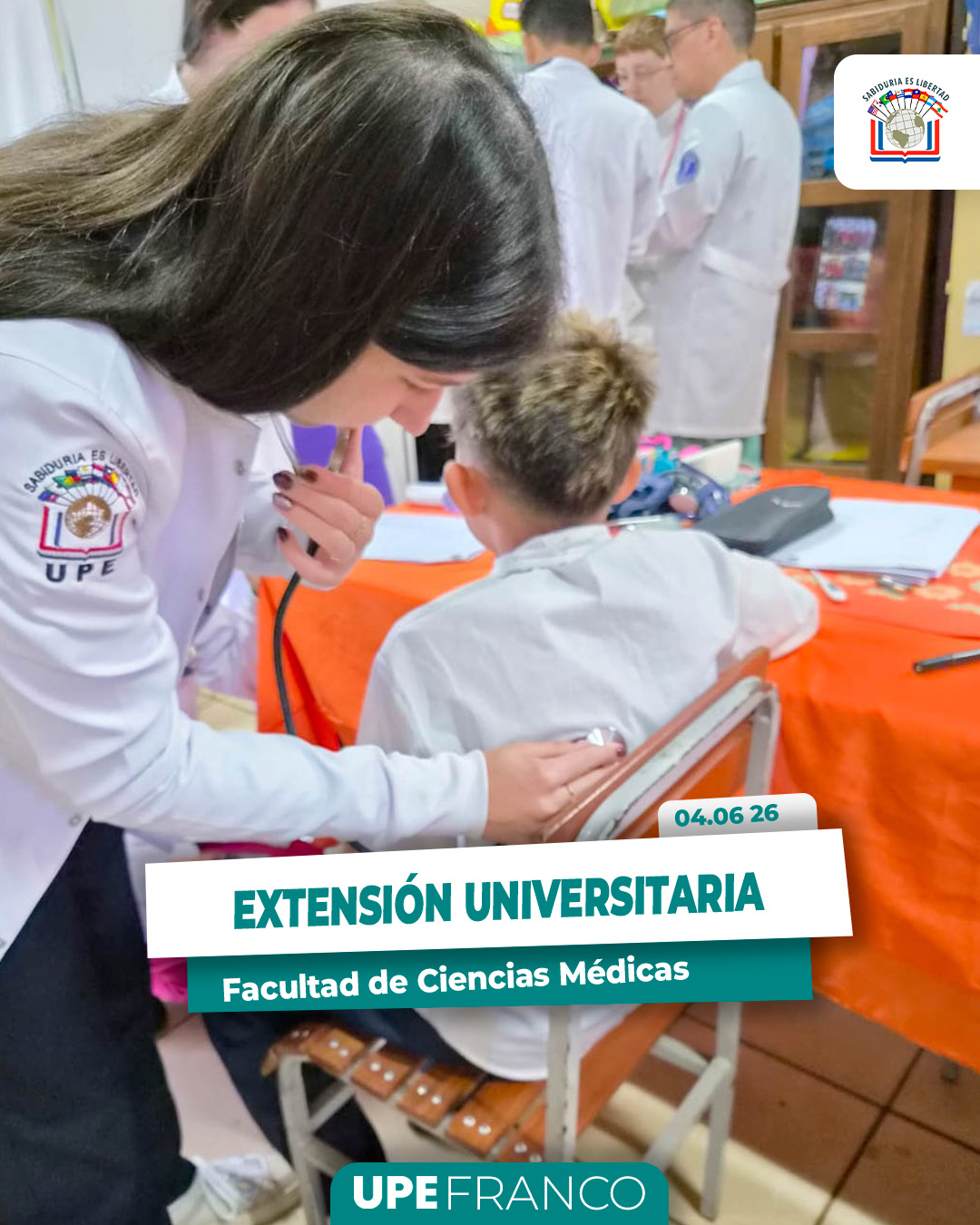 UPE FRANCO REALIZÓ JORNADA DE INSPECCIÓN MÉDICA EN EL BARRIO SAN SEBASTIÁN